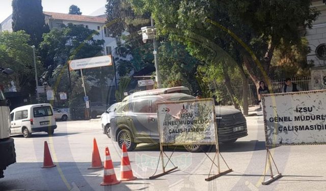 İzmir’de yol çalışması: Bu güzergahta trafik asfaltlama nedeniyle durduruldu