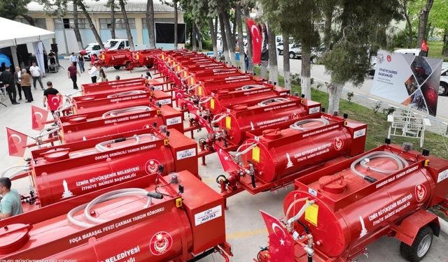 İzmir'de afetlere karşı dev yatırım: 184 yeni araç hizmete girdi