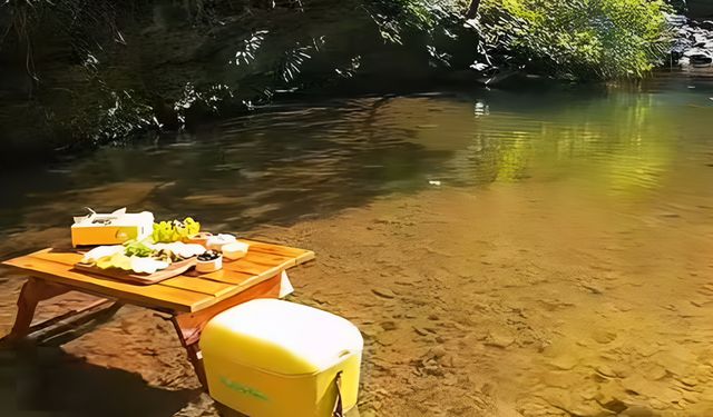 İzmir'de serin suların üzerinde piknik keyfi: Yiğitler Köyü rotası