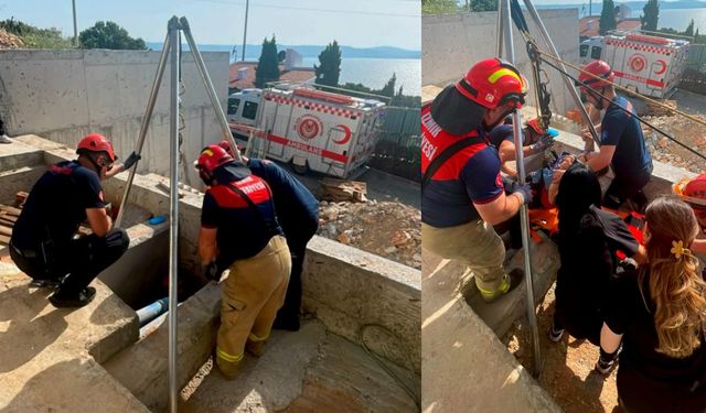 İzmir'de yaşlı kadın kuyuya düştü