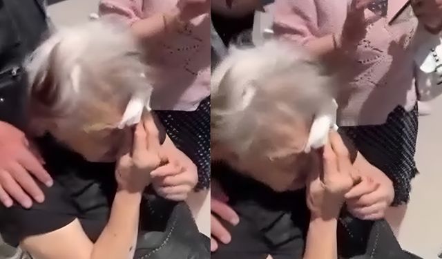 İzmir'de yere düşen yaşlı kadın isyan etti