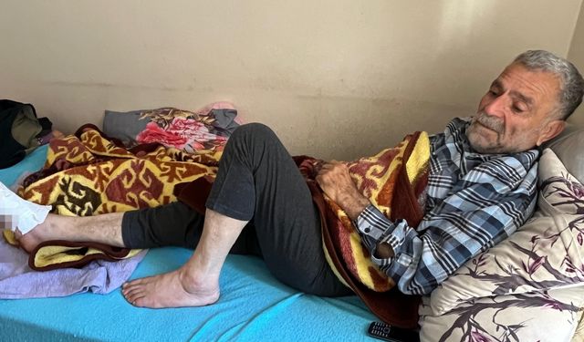 İzmirli Muzaffer amca yardım bekliyor: Ayağımı kesin ama acımı dindirin