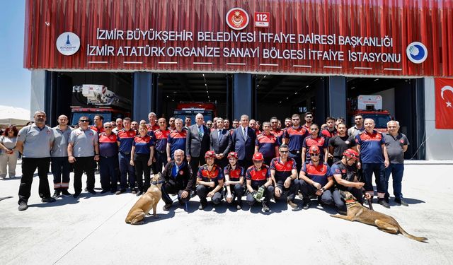 İAOSB’de 75 milyon TL’lik güvenlik yatırımı: Yeni itfaiye istasyonu açıldı