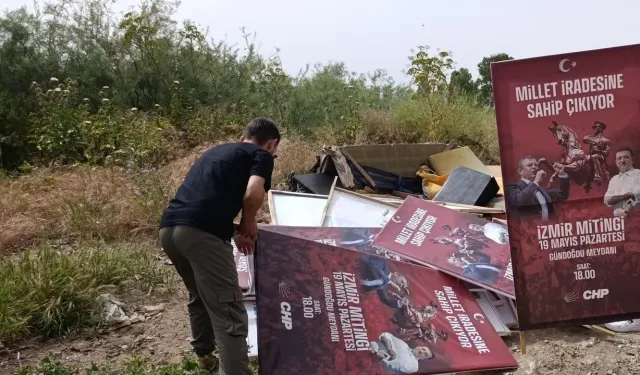 İzmir'de CHP'nin 19 Mayıs mitingi afişleri toplatıldı!