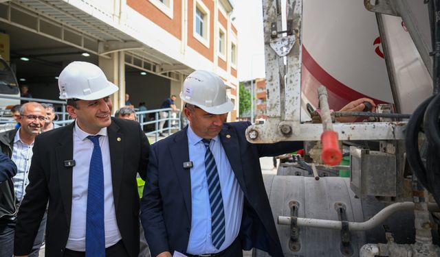 Eşki ve Arslan Bornova'da sahada: Çalışmaları yerinde incelediler