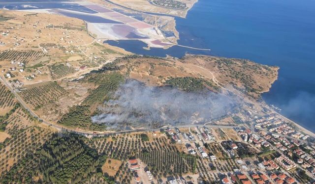 İzmir'de korkutan yangın: Müdahale başladı