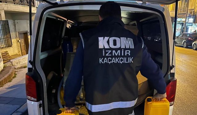 İzmir'de kaçak alkole darbe: 4 şüpheli gözaltında