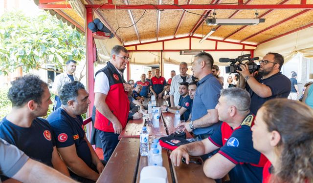 Başkan Tugay’dan ateş savaşçılarına prim sözü
