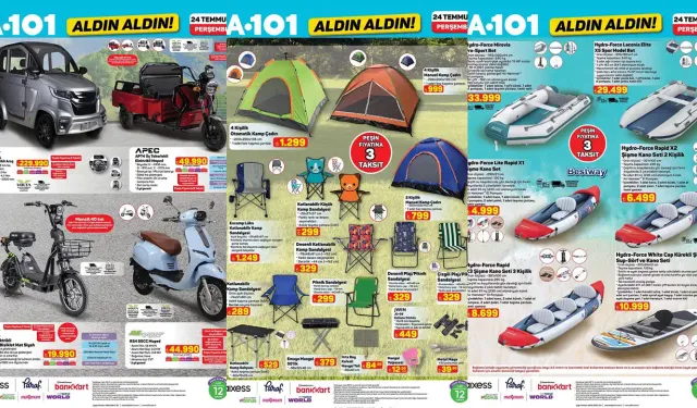 A101'e deniz keyfi yapmak isteyenler için şişme kano geliyor: A101 24 Temmuz aktüel kataloğu