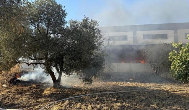 İzmir’de yükleme yapan kamyonet alev aldı: Yangın fabrikaya sıçradı