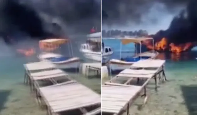 İzmir'de marina alevlere teslim oldu: Tekneler kullanılamaz hale geldi!