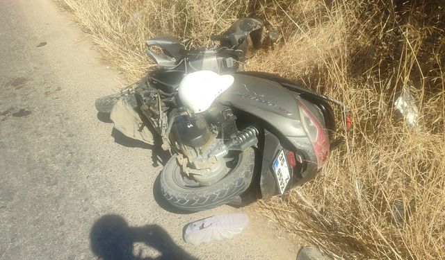 İzmir'de korkutan kaza: Motosiklet sürücüsü yaralandı