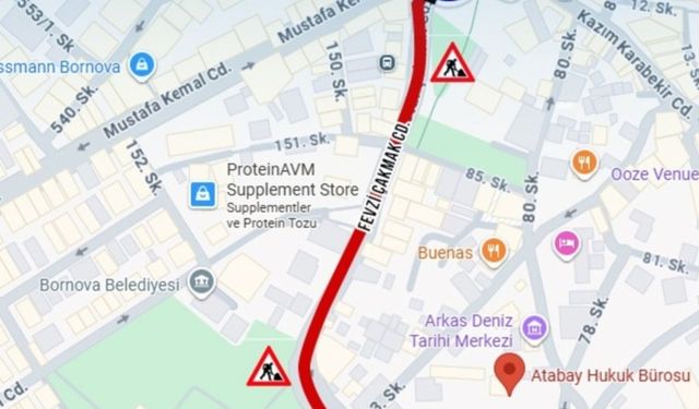 Bornova’da altyapı çalışması başlıyor: Fevzi Çakmak Caddesi kapanacak!