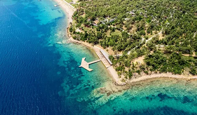 Gören İzmir sanıyor: Uçsuz bucaksız ormanlık alanda cam gibi berrak suyu ile hayranlık uyandıran bir plaj