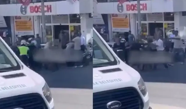 İzmir'de polise saldırı: O anlar görüntülendi