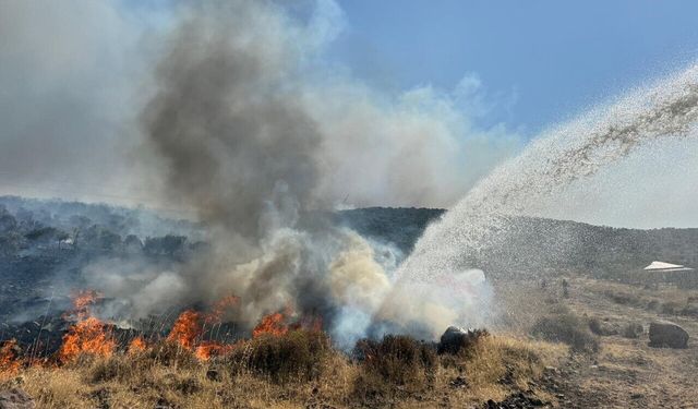 Aliağa’da yangın alarmı: Alevler sanayi bölgesini tehdit etti