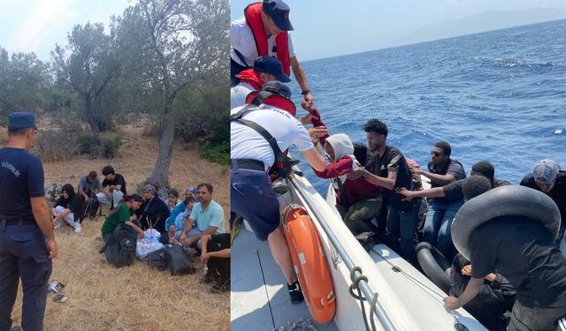 İzmir'in iki ilçesinde göçmen operasyonu: 28 kişi kurtarıldı