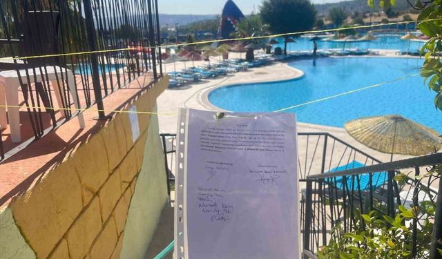 Karabağlar’da mühürlenen belediye havuzu gizlice kullanıma açıldı!