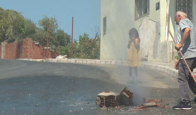 Karabağlar'da su borusu patladı: 2 gündür onarılması bekleniyor