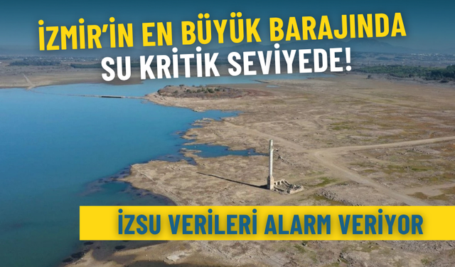 İZSU verileri alarm veriyor: İzmir’in en büyük barajında su kritik seviyede