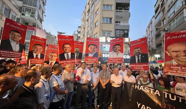 İzmir’de Aslanoğlu ve Çalık için adalet çağrısı: İktidarı kaybettiklerini görüyorlar