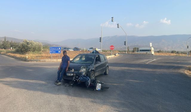 Ödemiş'te korkutan kaza: 1 kişi yaralandı