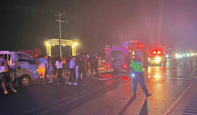 Çanakkale-İzmir kara yolunda feci kaza: 1 ölü, 2 ağır yaralı