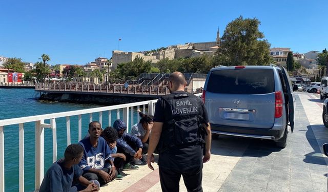 Doyuran Koyu'nda göçmen operasyonu: 7 kişi kurtarıldı