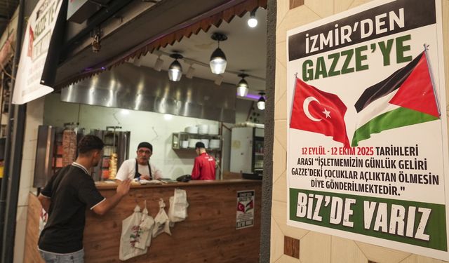 İzmir’deki restorandan Gazze’ye destek: 1 aylık gelir çocuklar için kullanılacak