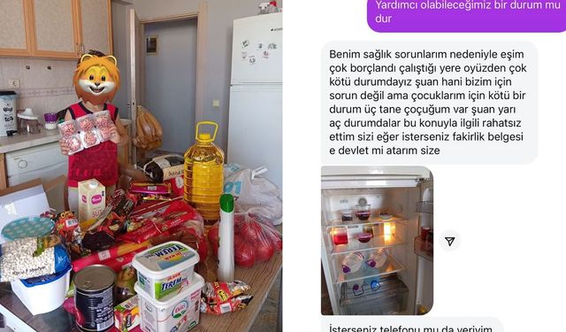 Bornova'dan Antalya'ya yardım eli: Mevlana Halk Masası ihtiyaç sahibi aileyi yalnız bırakmadı