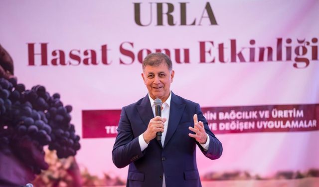 Başkan Tugay, Urla'daki etkinlikte konuştu: Bağ Yolu’nu dünyadaki herkes tanımalı
