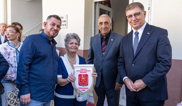 Başkan Tugay’dan gazilere ziyaret