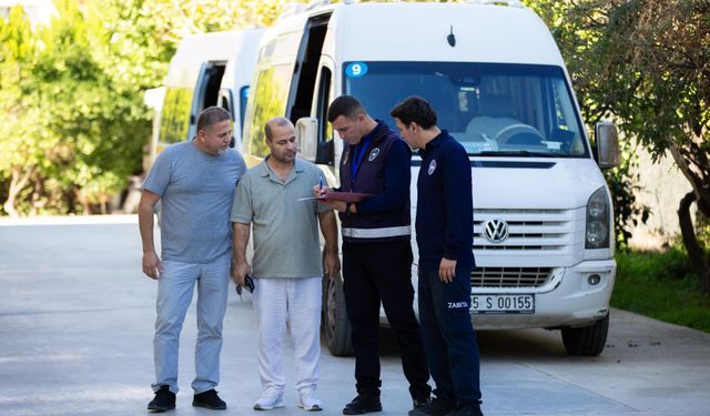 Narlıdere’de okul servislerine sıkı denetim