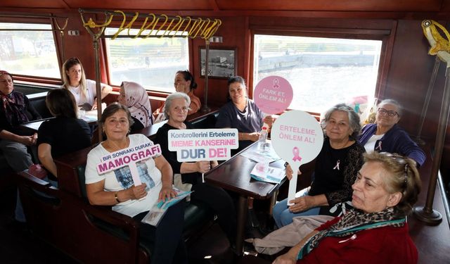 Tarihi Bergama Vapuru’nda meme kanseri söyleşisi: Dümeni farkındalığa kırdılar