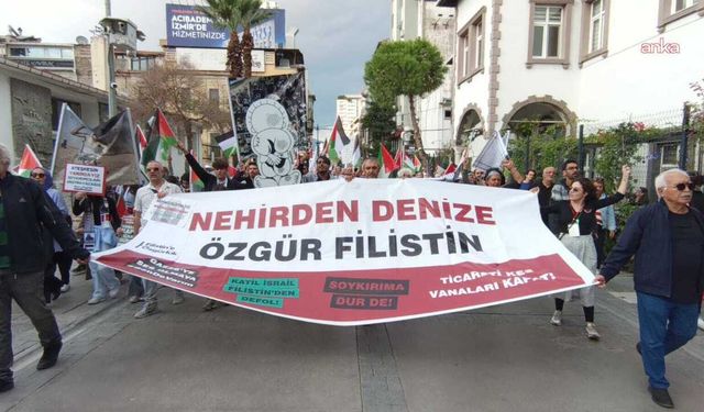 İzmir'den Gazze'ye dayanışma yürüyüşü: Ateşkes, direnişin zaferidir