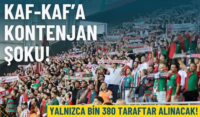 Kaf-Kaf’a kontenjan şoku: Bin 380 taraftar alınacak!