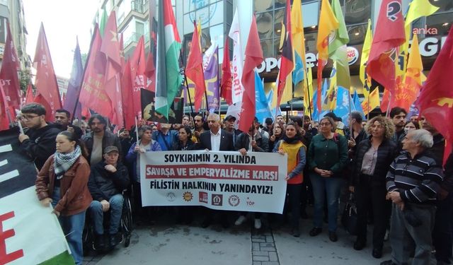 İzmir’den Filistin’e destek: Soykırımın 2. yılında Filistin halkının yanındayız