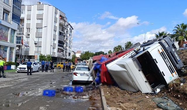 Torbalı’da kontrolden çıkan tır dehşet saçtı: O anlar kamerada!