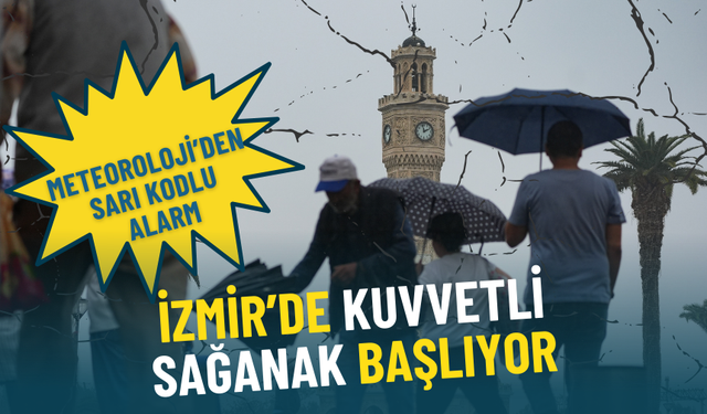 Meteoroloji’den sarı kodlu alarm: İzmir’i sağanak vuracak, işte ilçe ilçe güncel hava durumu