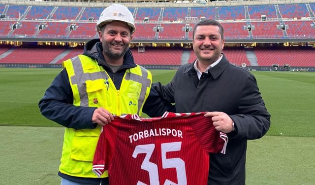 Torbalı’dan dünya sahnesine: Başkan Demir, Camp Nou’da görev yapan Torbalı’lı mühendisi ziyaret etti