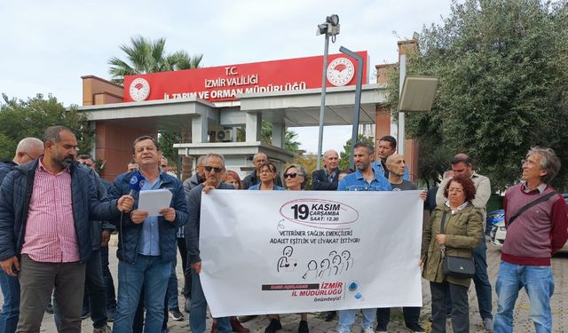İzmir’de veterinerler hak kayıplarına dikkat çekti: Yıllardır çözülmemiş ciddi sorunlarla mücadele ediyoruz