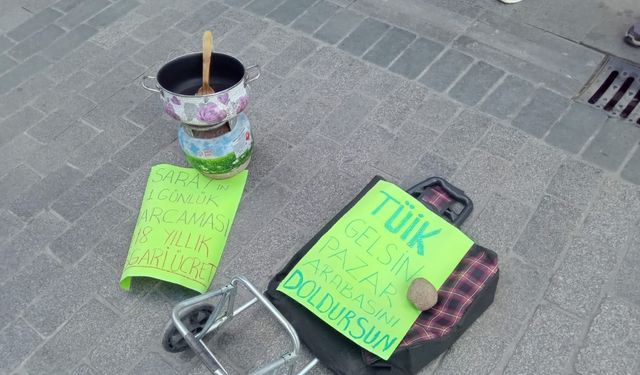 İzmir Halkevleri’nden tencereli, pazar arabalı eylem: TÜİK gelsin pazar arabasını doldursun!