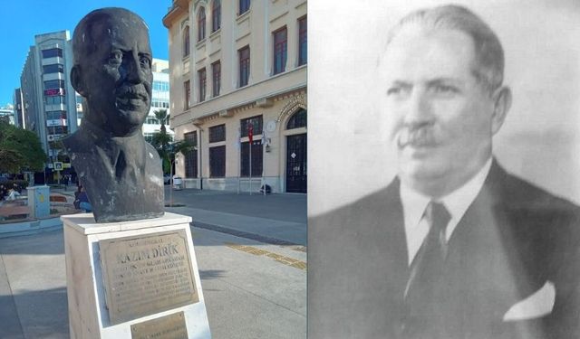 İzmir’e damga vuran valinin heykeli bakımsız haliyle dikkat çekiyor