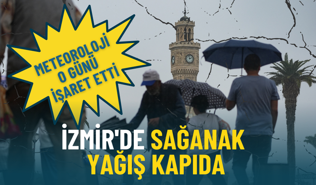 Meteoroloji o günü işaret etti: İzmir'de sağanak yağış kapıda
