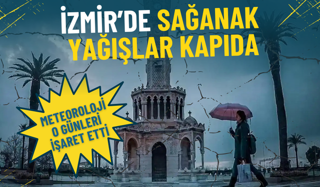 İzmir’de gök gürültülü sağanak yağışlar kapıda: Meteoroloji tarih verdi