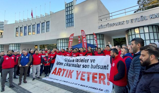 İzmir Büyükşehir emekçilerinin eyleminde ikinci gün!