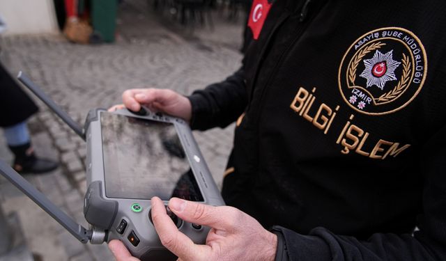 İzmir’de yılbaşı tedbirleri: Dron destekli asayiş uygulaması başlatıldı
