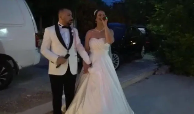 Sosyal medyada gündem olmuştu: Düğünlerinde söyledikleri şarkı başlarına iş açtı!