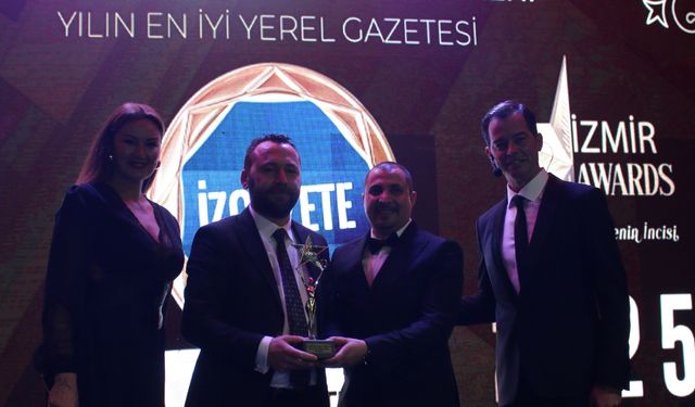 İz Gazete 2025 İzmir Yılın Enleri’nde zirvede: En iyi yerel gazete ödülü
