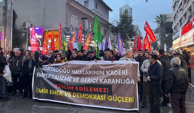 İzmir’de Suriye protestosuna polis müdahalesi: 6 gözaltı